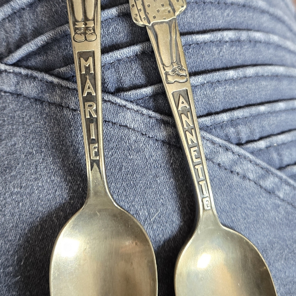 Vintage Collectable Silver Flatware Set with Intricate Engravings